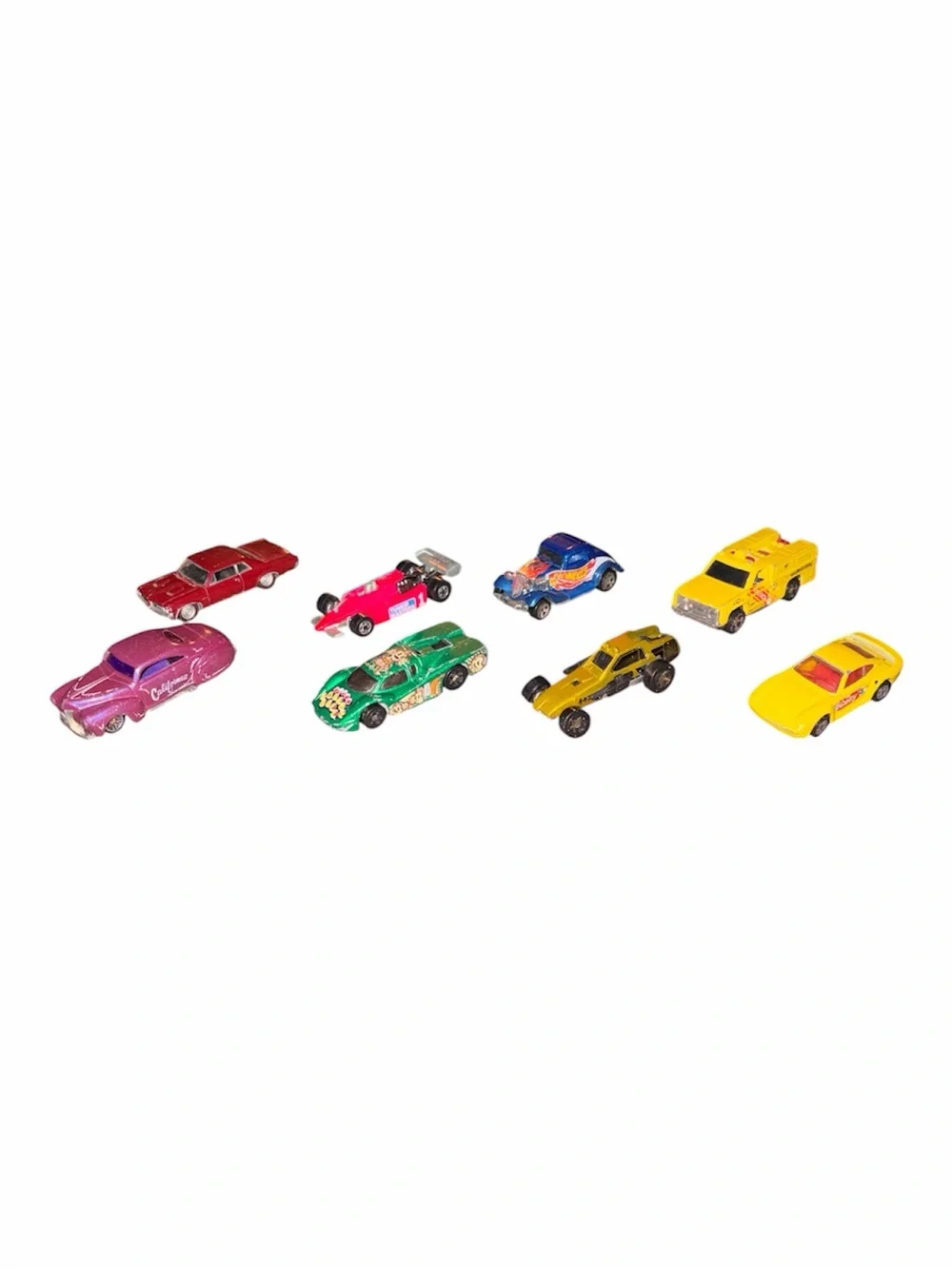 Lot of 8 vintage Hot Wheels diecast cars from 1970s and 1980s